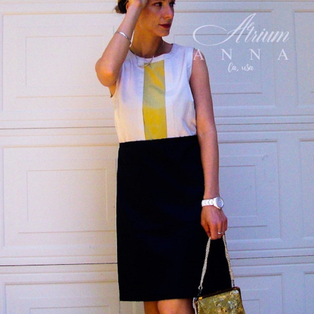 Vera Wang Lavender Label Sleek Shift Dress, 4